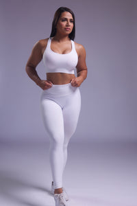 Infinity Seamless Sports Bra White