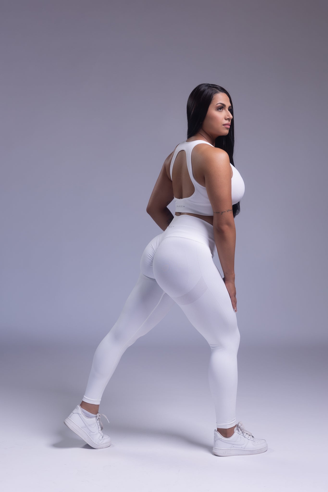 Infinity Seamless Sports Bra White