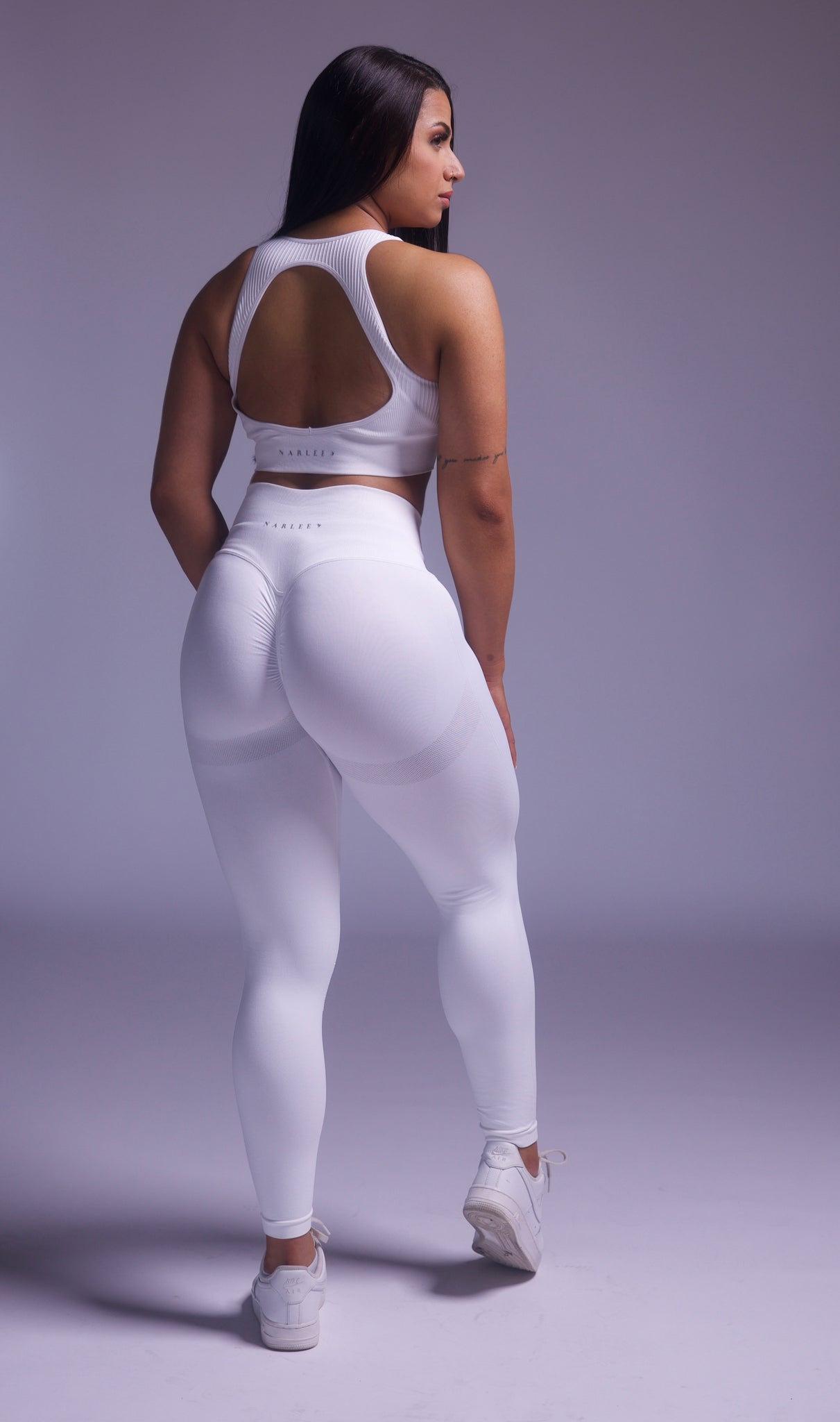 Infinity Seamless Sports Bra White